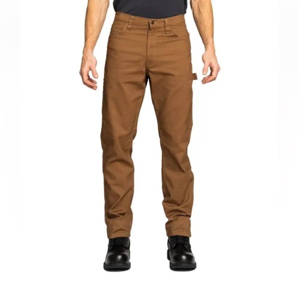 (2 pack) Rural King brand, 40x30 mens carpenter canvas work pants (Rust color)